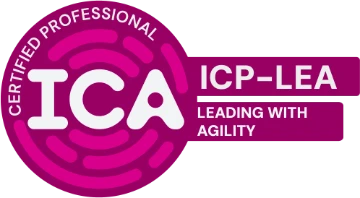 ICA Certified Professional: Leading with Agility (ICP-LEA) badge